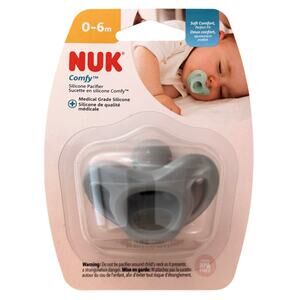Nuk Comfy 0-6M Teal Silicone Pacifier NEW